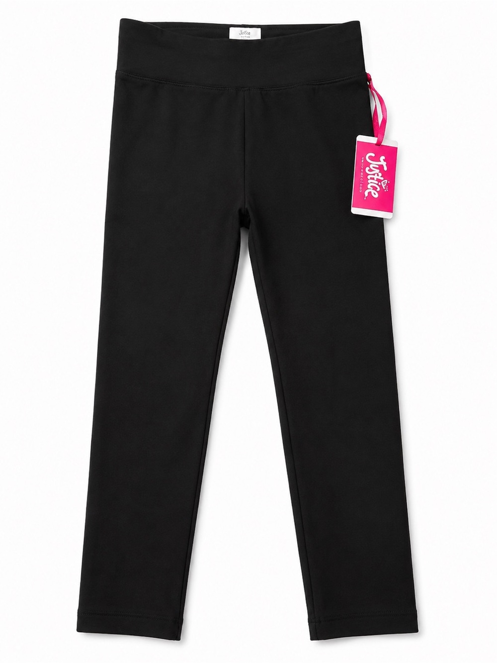 Justice Girls Core Black Leggings NWT | Soft Stretch